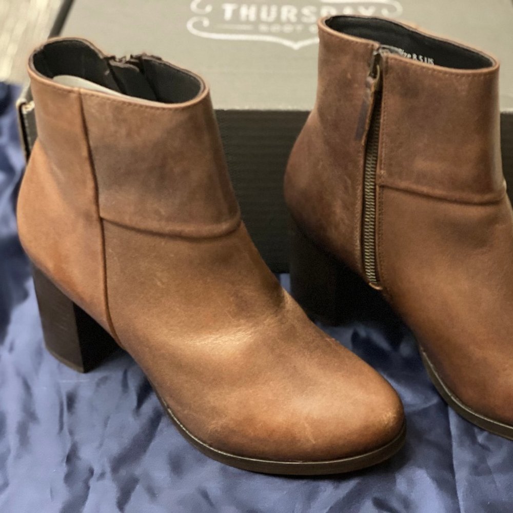 NWOT - Thursday Boots - Antiqued Claret Modern